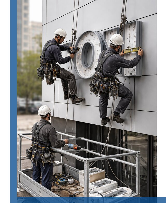 Профессиональный монтаж световых букв в Североморске под ключ