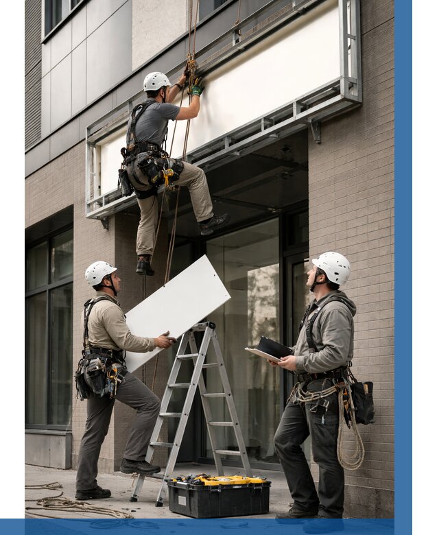 Монтаж светового короба в Североморске от 6953 р. | ВЫСОТНИК-Свм