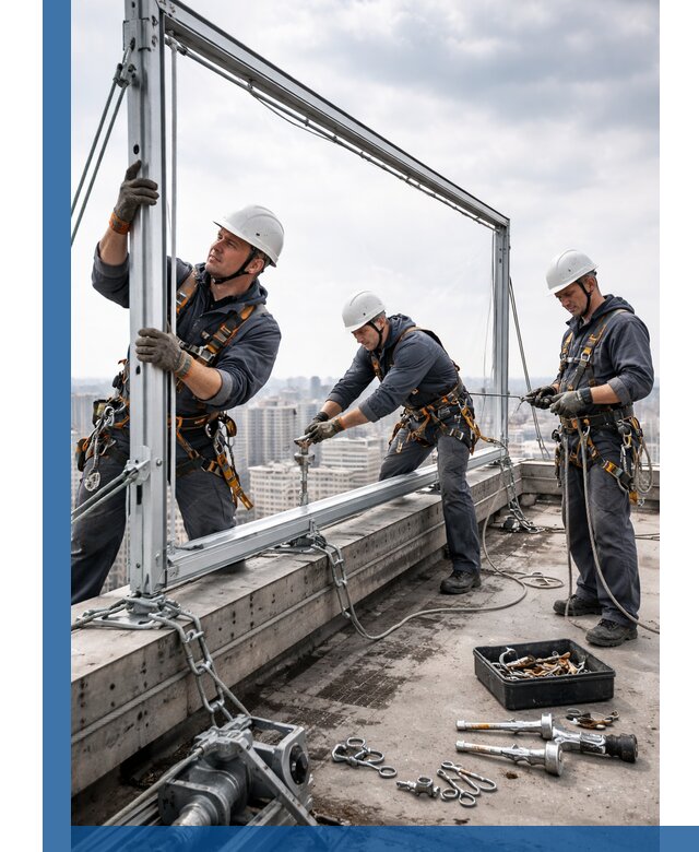 Монтаж крышных рекламных конструкций под ключ в Североморске