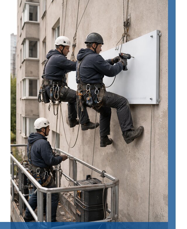 Монтаж табличек и указателей в Североморске от 3744 р. | ВЫСОТНИК-Свм