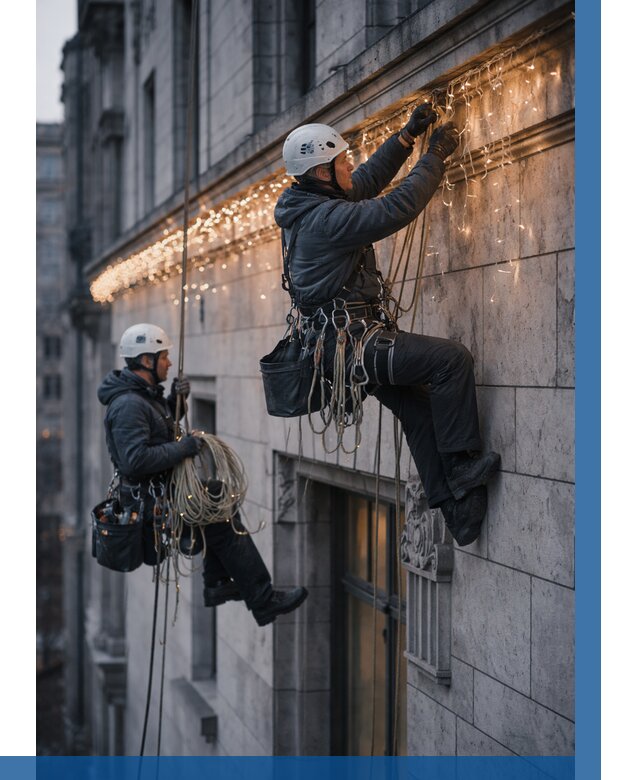 Монтаж новогодней иллюминации в Североморске от 9092 р. | ВЫСОТНИК-Свм