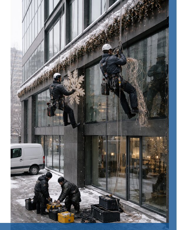 Демонтаж новогоднего оформления в Североморске от 5883 р. | ВЫСОТНИК-Свм