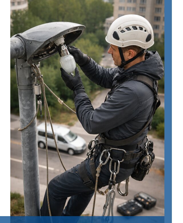 Замена ламп на высоте в Североморске от 2674 р. | ВЫСОТНИК-Свм