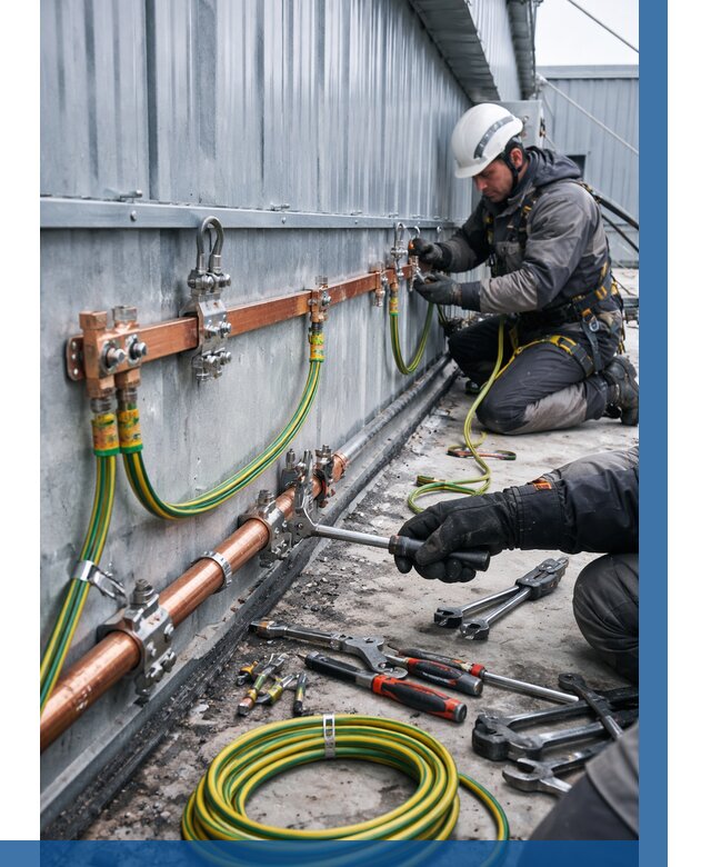 Монтаж заземления здания в Североморске от 26743 р. | ВЫСОТНИК-Свм