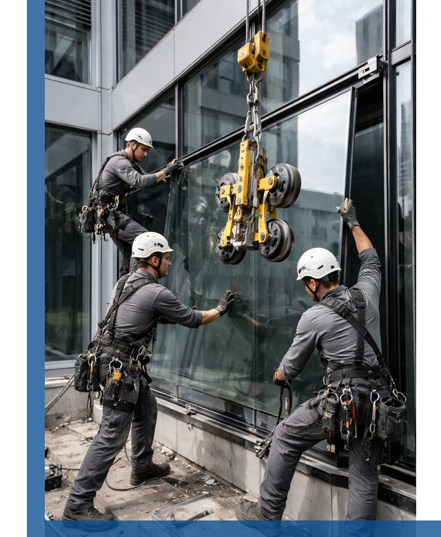 Структурное остекление фасадов в Североморске монтаж и обслуживание