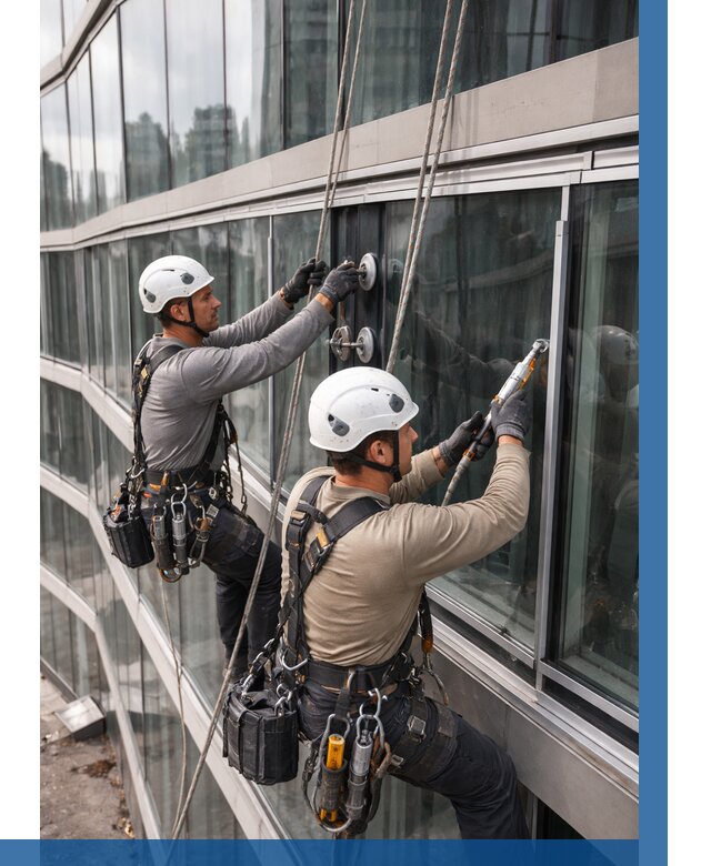 Радиусное остекление фасада в Североморске от 12836 р. | ВЫСОТНИК-Свм