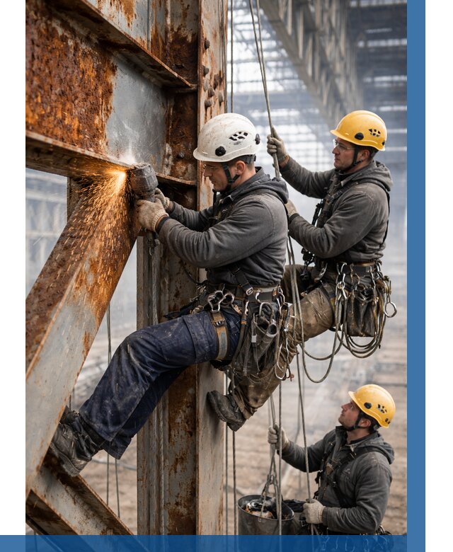 Зачистка металла от ржавчины в Североморске от 374 р. | ВЫСОТНИК-Свм