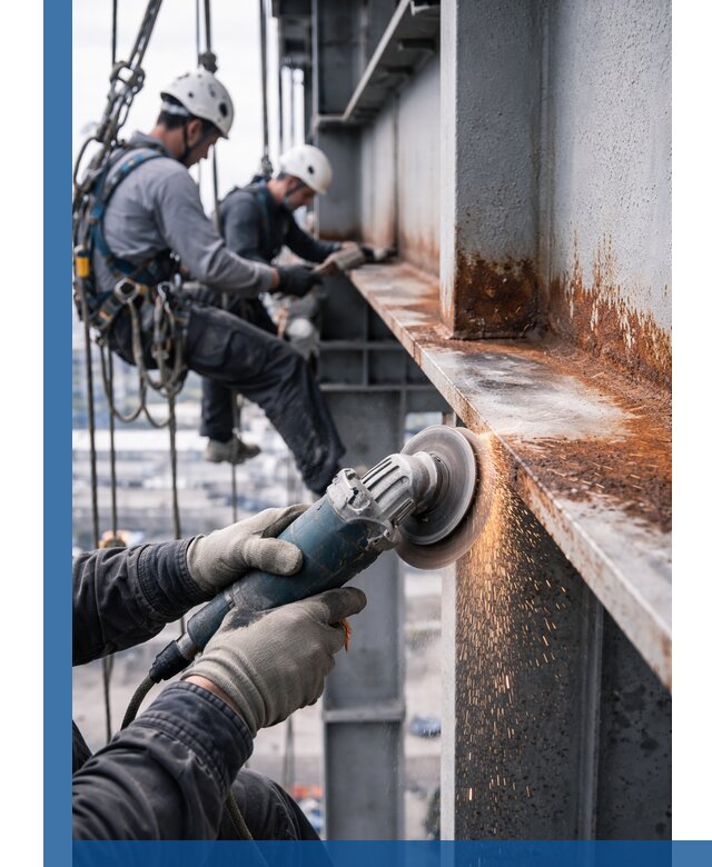 Зачистка металла от ржавчины и подготовка поверхностей в Североморске