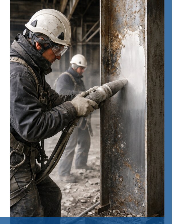 Удаление старой краски с металла в Североморске от 481 р. | ВЫСОТНИК-Свм