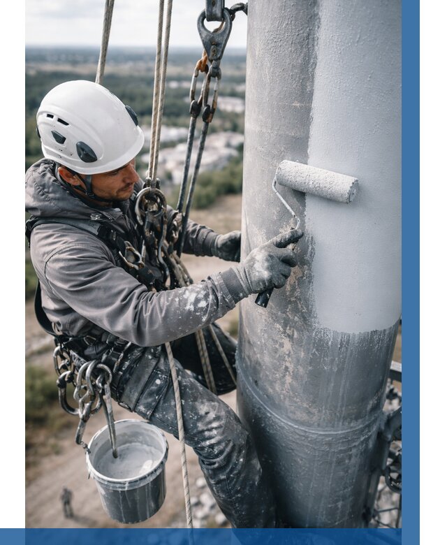 Покраска мачт связи под ключ в Североморске от 909 р. | ВЫСОТНИК-Свм