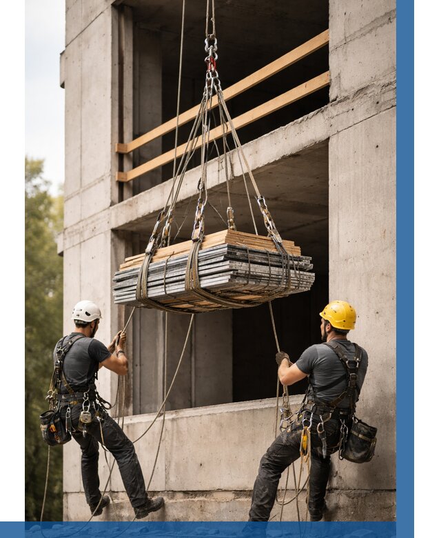 Подъем материала на этаж веревками в Североморске от 1605 р. | ВЫСОТНИК-Свм