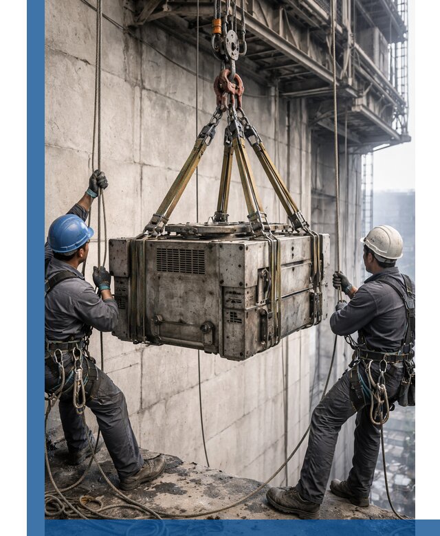 Такелажные работы на высоте, подъем и монтаж грузов в Североморске