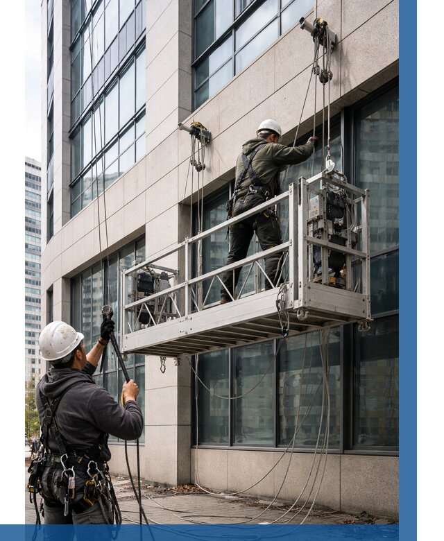 Монтаж и подъем фасадной люльки в Североморске от 12836 р. | ВЫСОТНИК-Свм