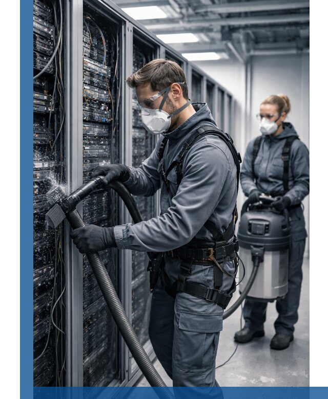 Обеспыливание серверной комнаты в Североморске, профессиональная очистка