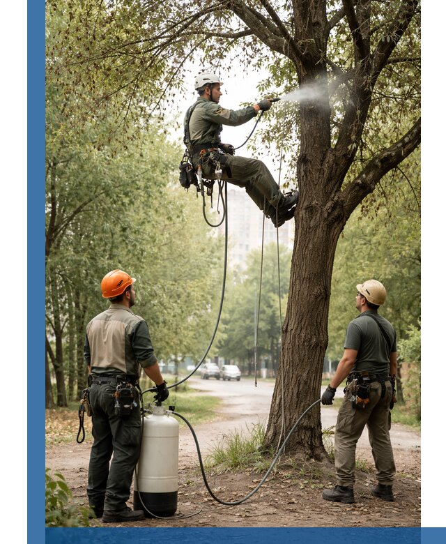 Обработка деревьев от вредителей в Североморске профессиональная защита