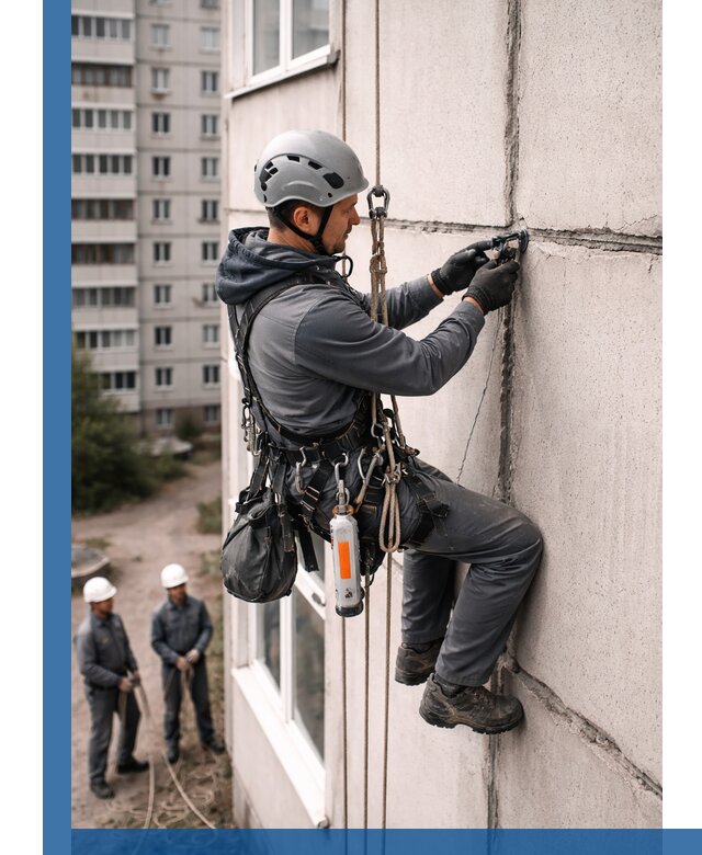 Обследование межпанельных швов и герметизация в Североморске