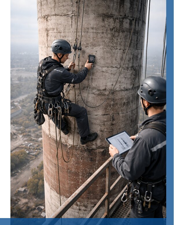 Обследование дымовой трубы в Североморске от 8558 р. | ВЫСОТНИК-Свм