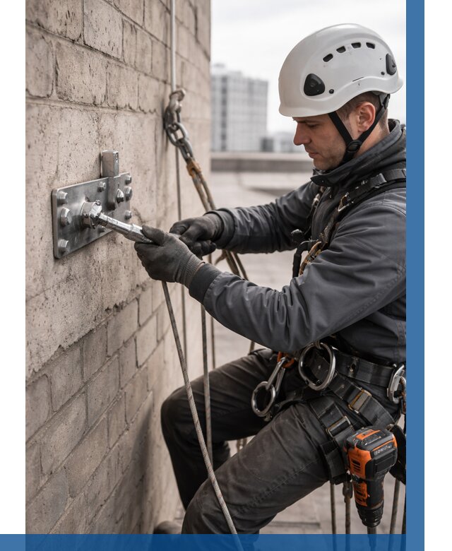 Установка анкерных точек в Североморске от 3744 р. | ВЫСОТНИК-Свм